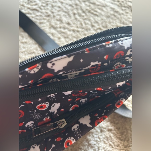 Em & Sprout Halloween Ghost Pumpkin Eyeball Skeleton Crossbody Bag Purse - Picture 5 of 5
